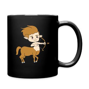 Zentaur - Tasse einfarbig - Schwarz - Rechts