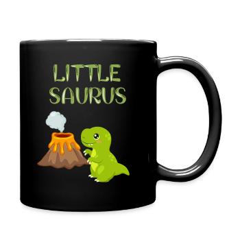 Little Saurus, dinosaures, cadeau doux, enfant - Mug uni - noir - Droite