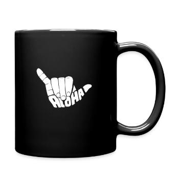 Aloha Surfer Surfen Hawaii Honolulu Maui Geschenk - Tasse einfarbig - Schwarz - Rechts