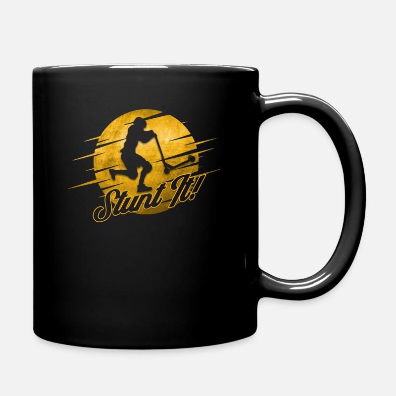 Scooter E-Scooter Tretroller Stunt It Geschenk - Tasse einfarbig - Schwarz
