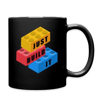 Colorful building blocks - building blocks to play - Full Colour Mug - black - Right