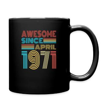 Avril 1971 - Mug uni - noir - Droite
