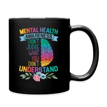 Santé mentale - Mug uni - noir - Droite