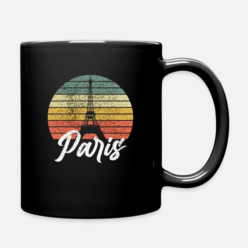Paris Eifelturm Retro Vintage France - Mug uni - noir