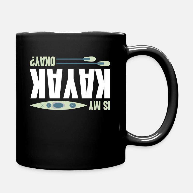 Kajak - Tasse einfarbig - Schwarz