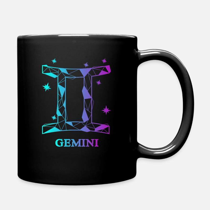 Gemini Twins - Full Colour Mug - black