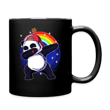 Dabbing Panda Dab Pandabär Tanzen Geschenk - Tasse einfarbig - Schwarz - Rechts