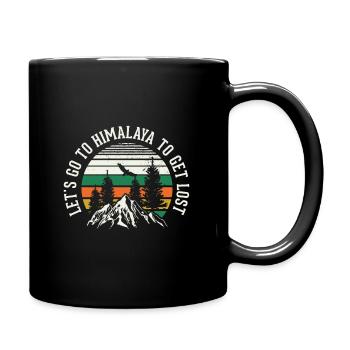 Himalayas Asia Everest Nepal - Full Colour Mug - black - Right