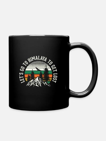 Himalaya Asien Everest Nepal - Tasse einfarbig - Schwarz