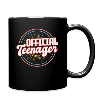 13. Geburtstag Teenager 13 Jahre Teeny Spruch - Tasse einfarbig - Schwarz - Rechts