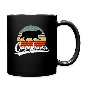 Capybara Capibara Lover Rodent Water Pig - Full Colour Mug - black - Right