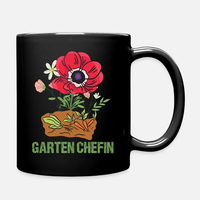 Pflanzenzucht Mama Garten Chefin Geschenk Gärtnern - Tasse einfarbig - Schwarz