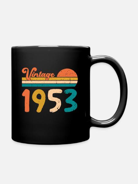 Cadeaux d'anniversaire Vintage 1953 en édition limitée - Mug uni - noir