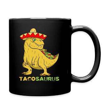 Tacosaurus Cinco de Mayo Fun For Kids Funny Taco D - Tasse einfarbig - Schwarz - Rechts