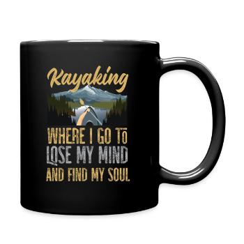 kayak - Full Colour Mug - black - Right