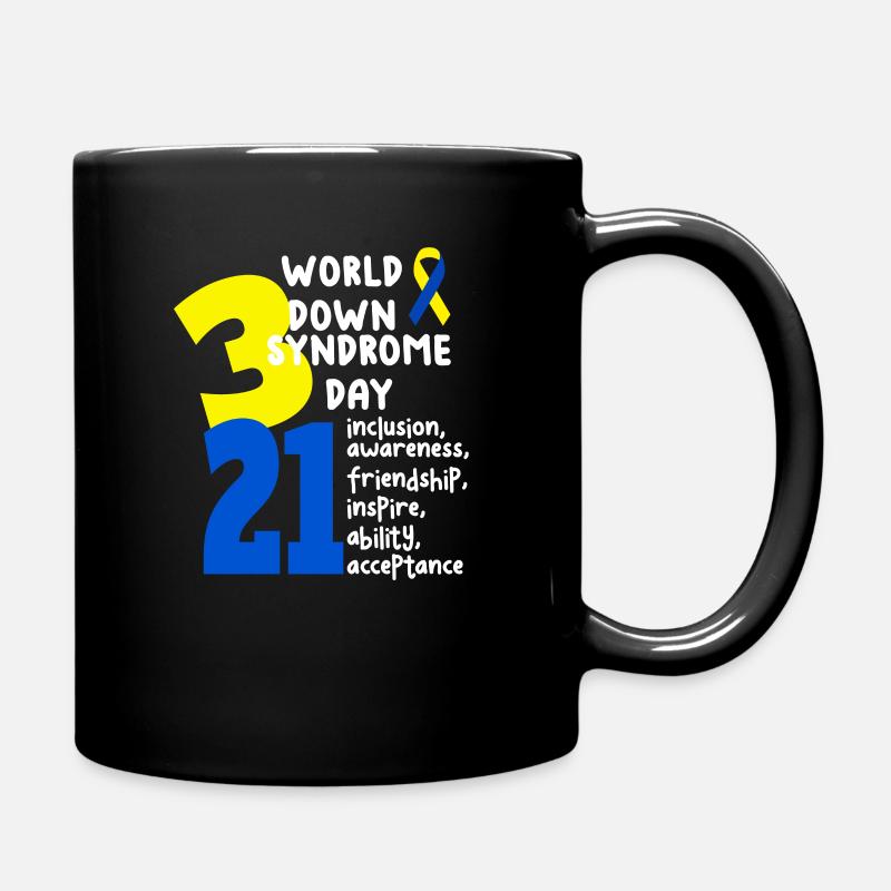 World Down Syndrome Day - Full Colour Mug - black