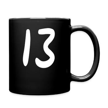 Nombre 13 - Mug uni - noir - Droite