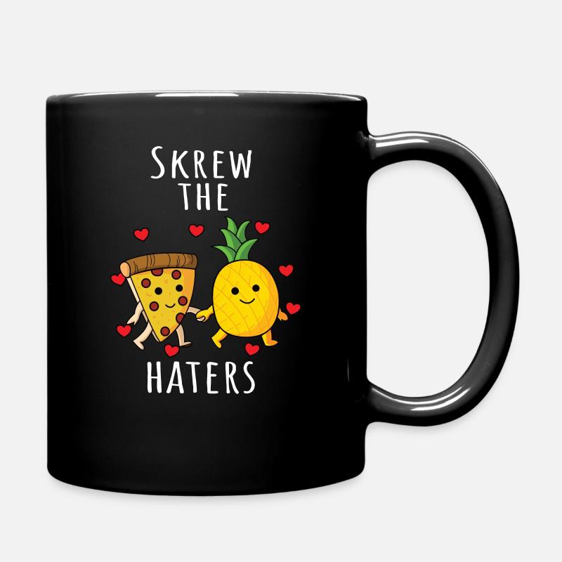Pizza Hawaï Ananas Pizza Manger - Mug uni - noir