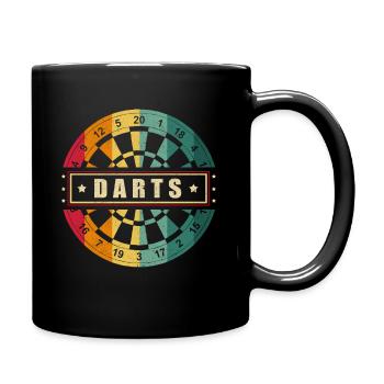 Fléchettes Fléchettes Vintage Fléchettes Fléchettes - Mug uni - noir - Droite