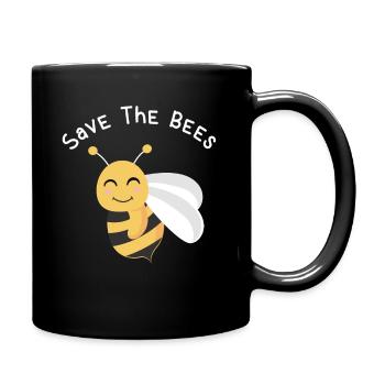 Abeilles Save The Bees Apiculteur Environnement Cadeaux - Mug uni - noir - Droite