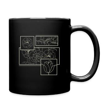 Black Roses Aesthetic Clothing Soft Grunge Clothes - Tasse einfarbig - Schwarz - Rechts