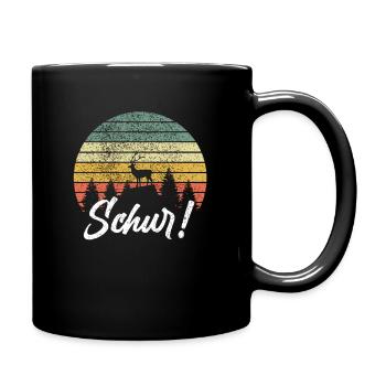 SCHUR - Siegerländer Wittgensteiner Platt Siegen - Tasse einfarbig - Schwarz - Rechts