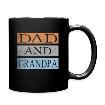 Papa et grand-père - Mug uni - noir - Droite