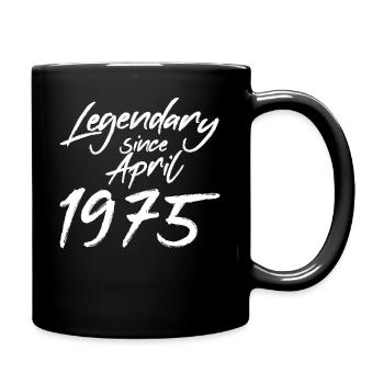 Millésime avril 1975 - Mug uni - noir - Droite