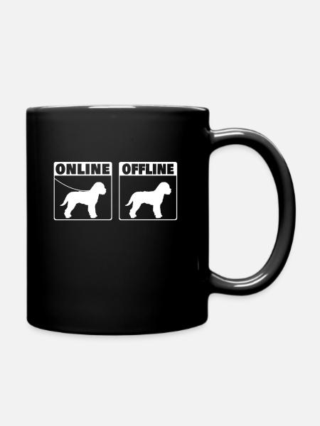 Lagotto Romagnolo Internet connection Lagotti - Full Colour Mug - black