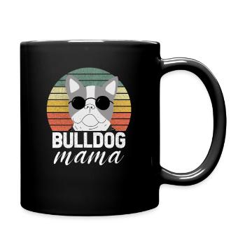 Bully Mom English Bulldog Dogs Female OEB - Full Colour Mug - black - Right