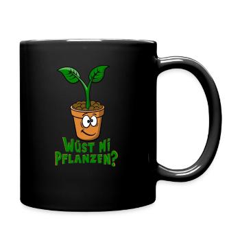 Gärtner Österreich Geschenkidee Garten Designs - Tasse einfarbig - Schwarz - Rechts