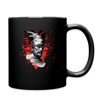 Albanischer Adler Kosovo Designs für Albaner - Tasse einfarbig - Schwarz - Rechts