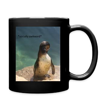 socially awkward - Full Colour Mug - black - Right