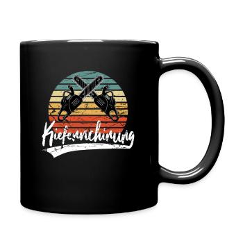 Chirurgien du pin bûcheron Scie à chaîne Forestier - Mug uni - noir - Droite