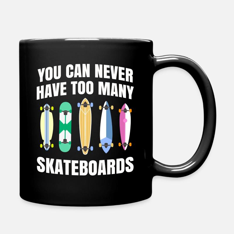 Skateboard - Mug uni - noir