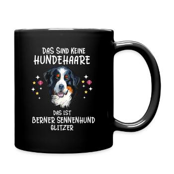 Berner Sennenhund Glitzer Dürrbächler Sennenhunde - Tasse einfarbig - Schwarz - Rechts