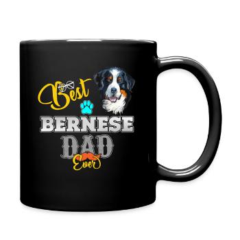 Berner Sennenhund - Tasse einfarbig - Schwarz - Rechts