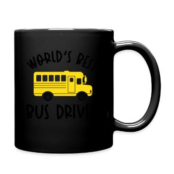 lustiges Busfahrer Schulbusfahrer Spruch Geschenk - Tasse einfarbig - Schwarz - Rechts