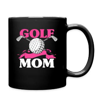 Golf Mom Golfer Mother's Day Golfing Lover Women - Full Colour Mug - black - Right