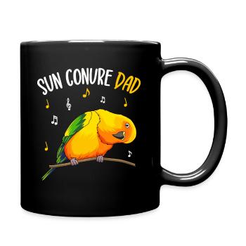 Perruche papa oiseau amoureux - Mug uni - noir - Droite