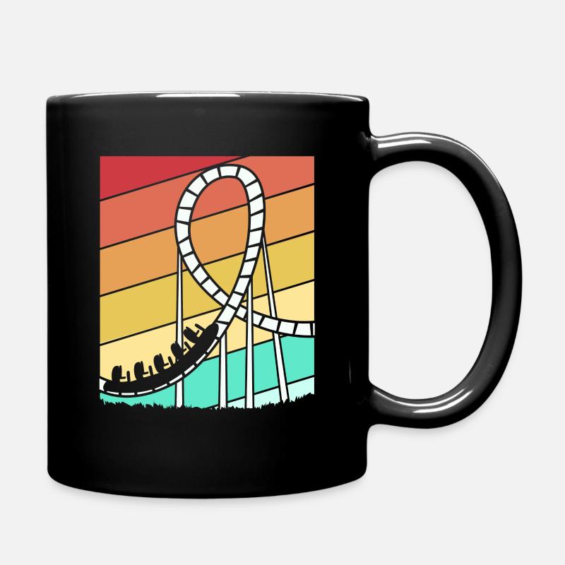 Achterbahn - Tasse einfarbig - Schwarz