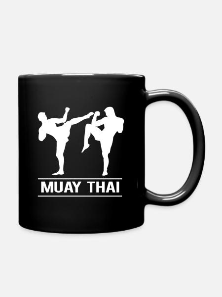 Muay Thai - Tasse einfarbig - Schwarz