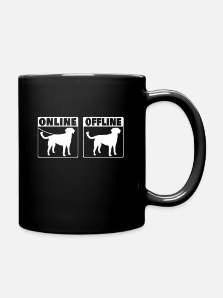 Kleiner Münsterländer Online Hund Jagdhund - Tasse einfarbig - Schwarz