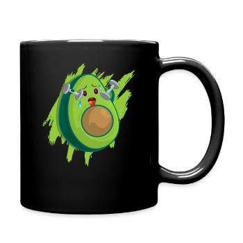 Avocado Tshirt Vegan Avokado Diät Schwanger Keto - Tasse einfarbig - Schwarz - Rechts