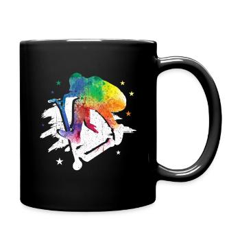 Scooter - Tasse einfarbig - Schwarz - Rechts