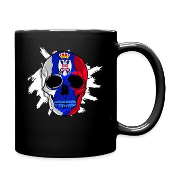 Serbie - Mug uni - noir - Droite