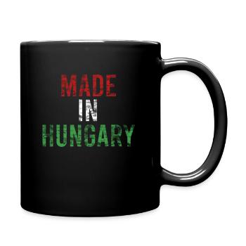 Ungarn - Tasse einfarbig - Schwarz - Rechts
