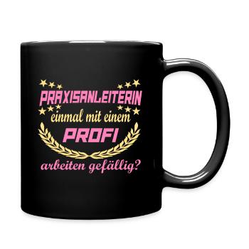 Praxisanleiterin Profi - Tasse einfarbig - Schwarz - Rechts