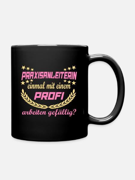 Praxisanleiterin Profi - Tasse einfarbig - Schwarz