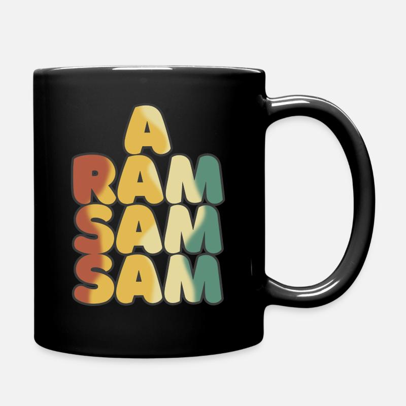 Aramsamsam Kindergarten Kinderlied Kita - Tasse einfarbig - Schwarz